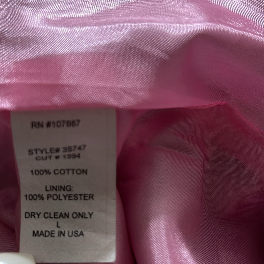 3 Sisters polka dot short lined mob wife trench coat L - Picture 10 of 10